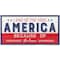 20" Land of the Free Because of the Brave Patriotic Metal Wall Sign